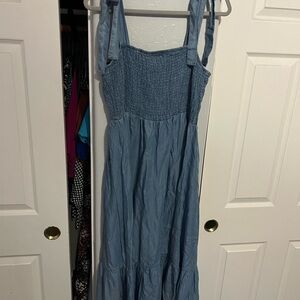 Blu Pepper Light Blue Maxi Dress
